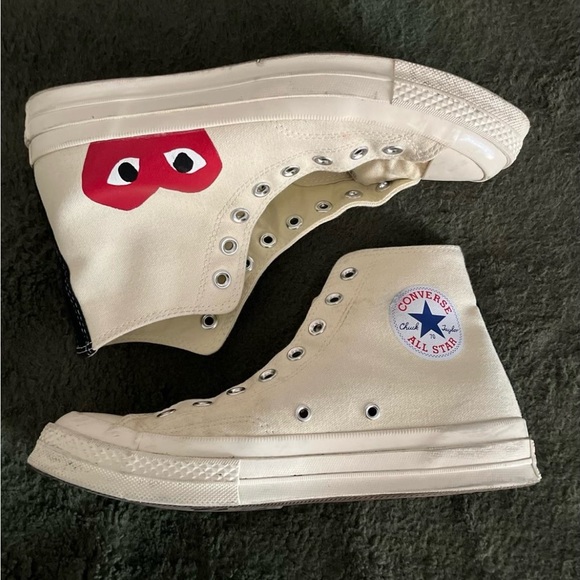CDG Converse size 8 (worn) - Picture 2 of 3